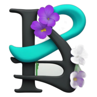 black lowercase letter t and turquose verical bar to the right of it sticker