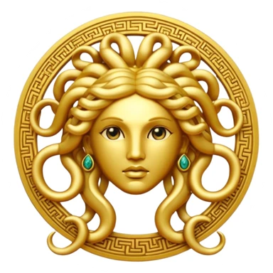 Medusa Versace logo sticker