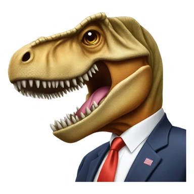 Donald Trump turned into a T-Rex sticker