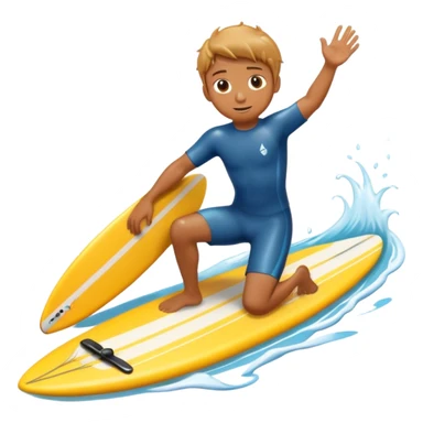 boy on surfboard  sticker