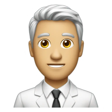 business man with a tablet sticker