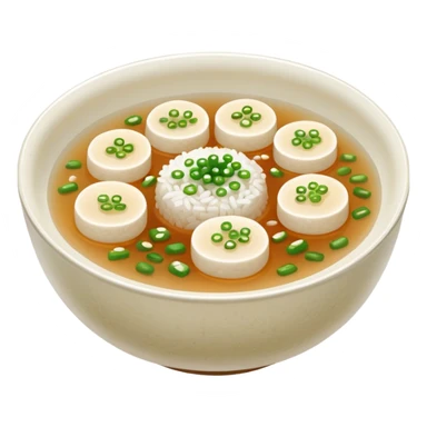 Make an emoji of tteokguk, a traditional Korean food. sticker