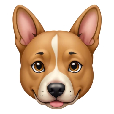 Pit bull/german shepherd mixed dog colored like a German shepherd with floppy ears sticker