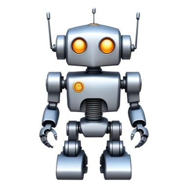 A sturdy, reliable robot with reinforced metal parts and excellent construction. High-quality, durable robot that never breaks down. sticker