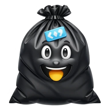 Trash bag sticker