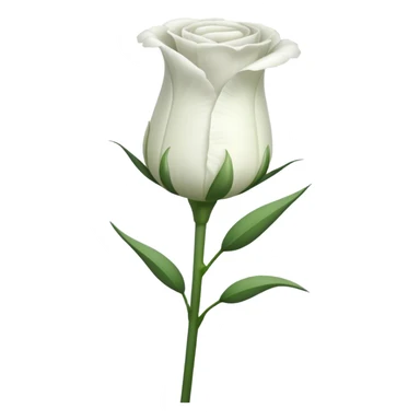 single Lisianthus, straight stem sticker