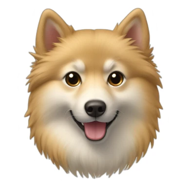 Spitz nain de Poméranie beige sticker