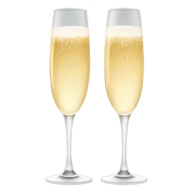 Two glasses champagne Christmas style  sticker
