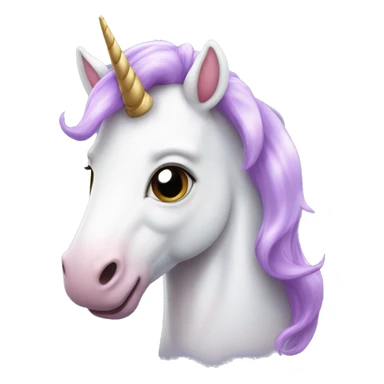 drooling unicorn with heart eyes  sticker