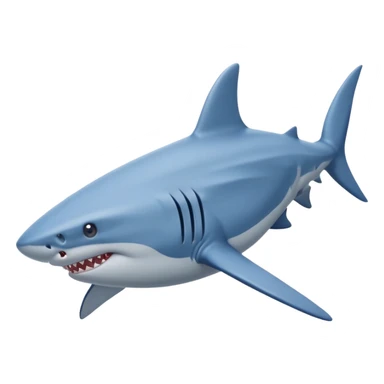 a shark with legs wearing blue nike shoes sticker