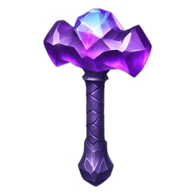 Fantasy vivid crystal hammer  sticker