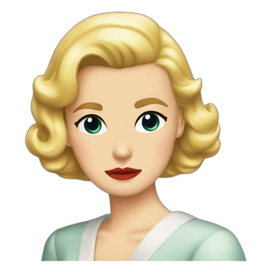 Grace kelly crying sad wearing black sticker