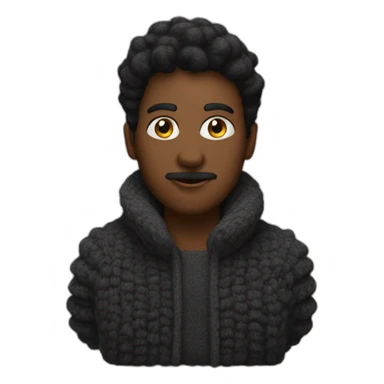 a black blastava in wool sticker