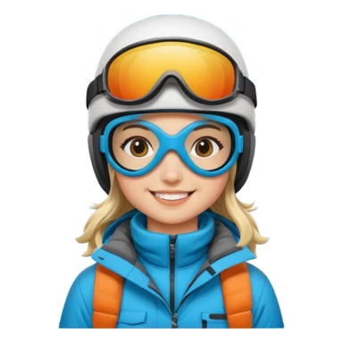 Girl snowboarder sticker