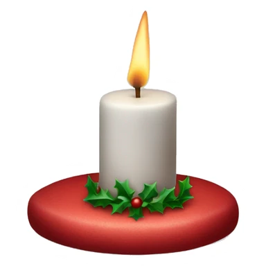 Christmas candle sticker