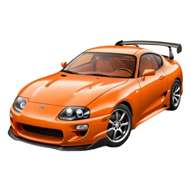 Toyota Supra mk iv orange  sticker