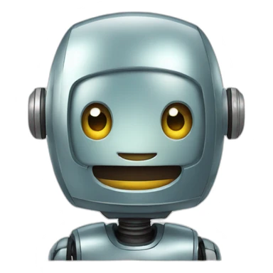 happy robot sticker