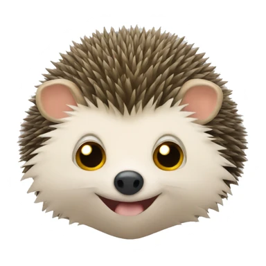 hedgehog viewing side way,  sticker