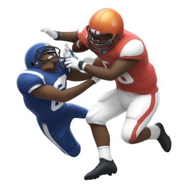Cat getting sacked in football sticker