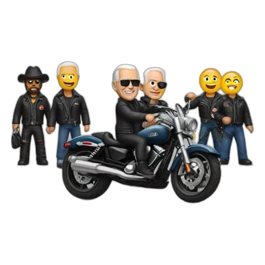 joe biden biker gang sticker