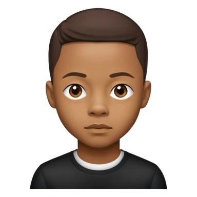 Shad "Bow Wow" Moss with dark brown hair sticker