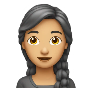 Une femme sur un obergine sticker