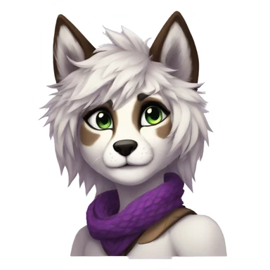Edgy modern anthro furry by Falvie, LiLaiRa, AngieWolf sticker