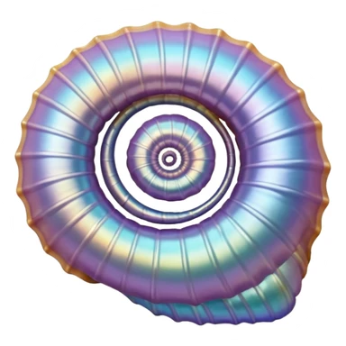 Iridescent seashell  sticker