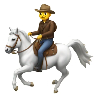 a cat riding a horse sticker