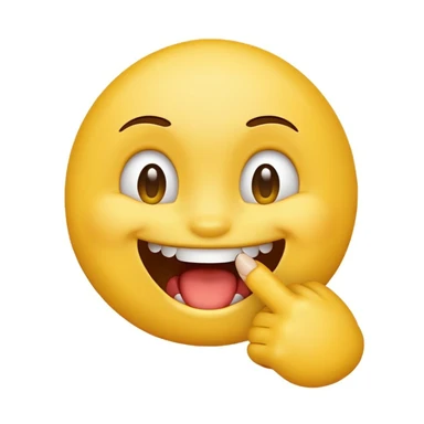 Emoji qui ce croque le doigts  sticker