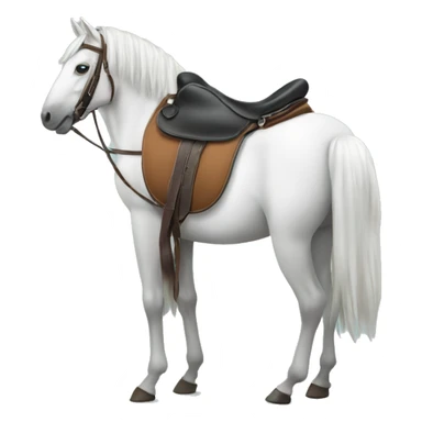 saddle seat horse with saddle  sticker