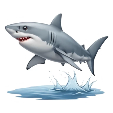 shark out for a walk sticker