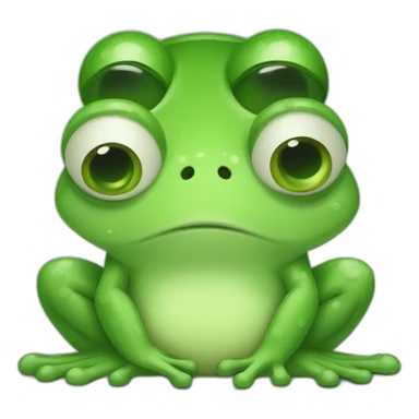 sad frog sticker