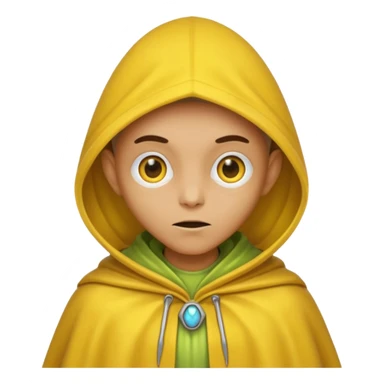 alien with yellow cloak sticker