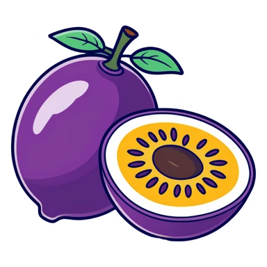 Passion fruit sticker