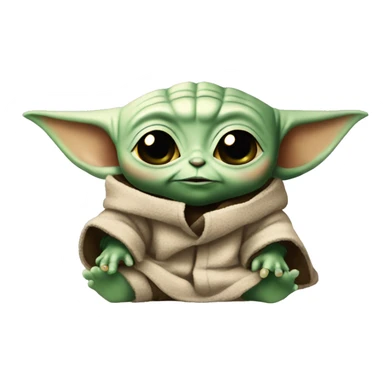 Baby Yoda have woken up  sticker