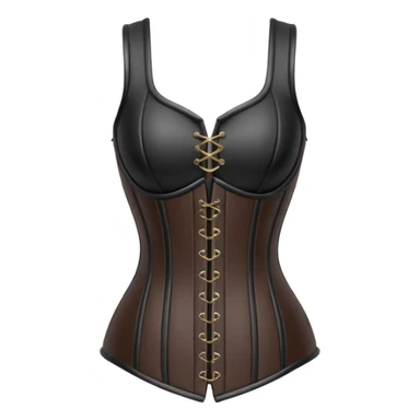 leather armor corset simple top sticker