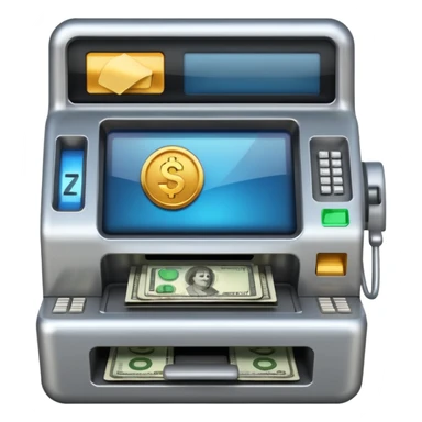 make a cash mashine 4k realistic sticker