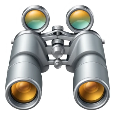 silver binoculars sticker