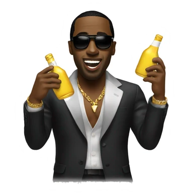 P diddy partying sticker
