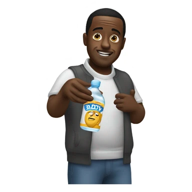 PDIDDY holding baby oil sticker