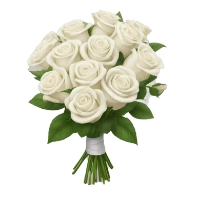 bouquet of white roses sticker