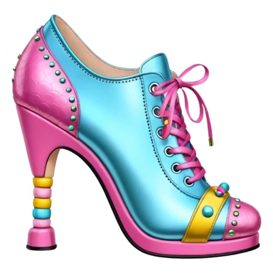 Betsey Johnson style spam can  shoe sculpture  sticker