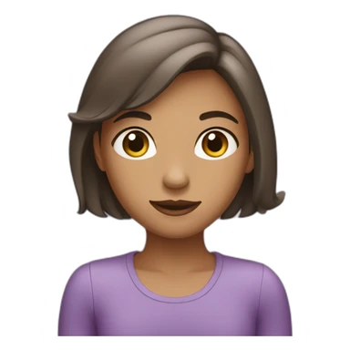 Fille voilet  sticker