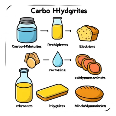 Carbohydrates, protein, minerals, and electrolytes sticker