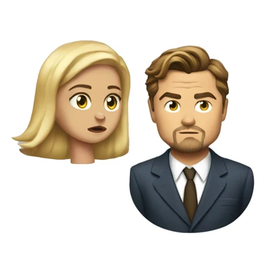 Leonardo DiCaprio rejecting a woman sticker