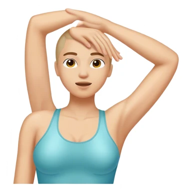 applying deodorant armpit sticker