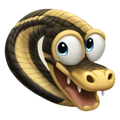 Una cobra de Egipto echando veneno  sticker