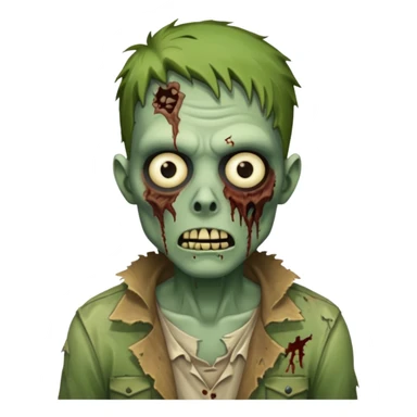 detailed zombie sticker