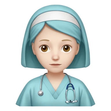 patient in hospital in hospital sticker